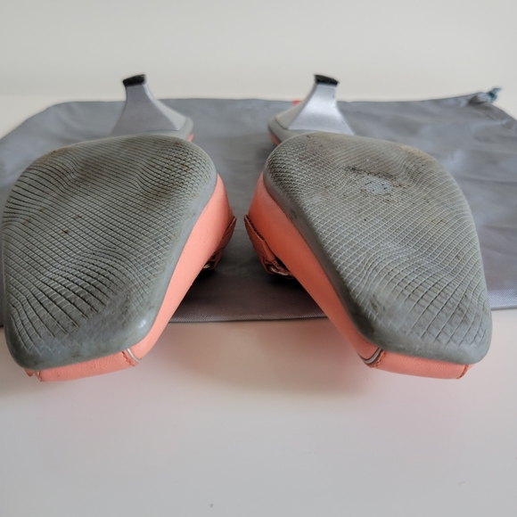 Prada Women's Pink and Orange Mules. Size US 9.5 EU 40 - Picture 10 of 10